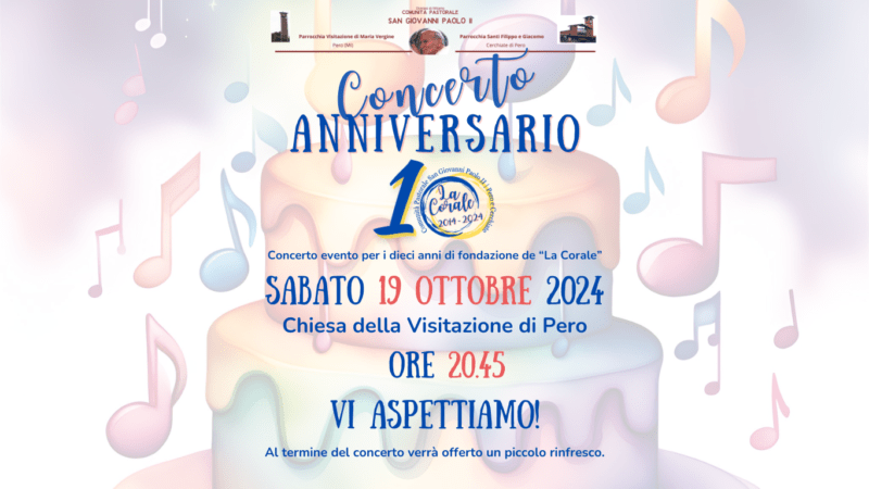 Concerto Annivarsario Corale 2024